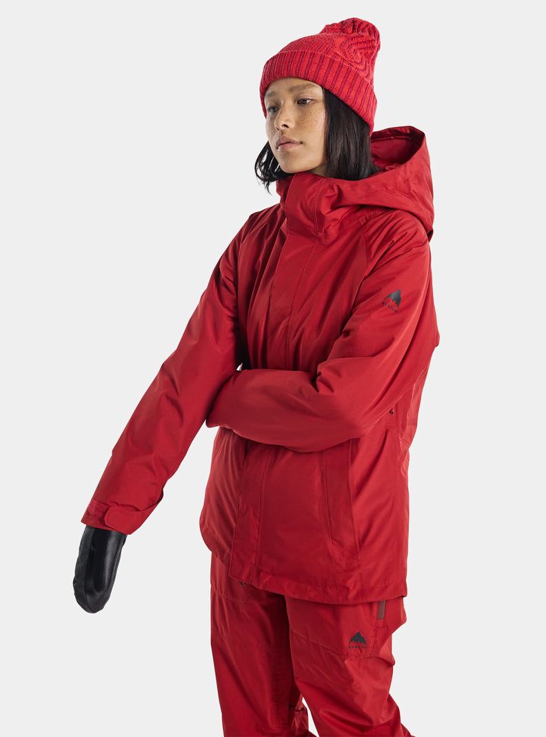 Red Burton Powline GORE‑TEX 2L Insulated Women's Ski Jackets | USMRWB895