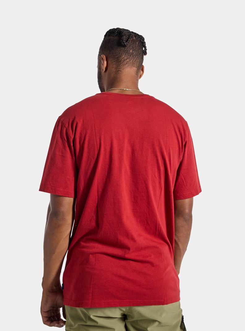 Red Burton Underhill Short Sleeve Men's T-Shirts | KQJEHA629