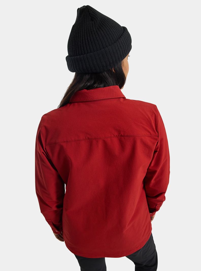 Red Burton Winter Shelter Three-In-One Top Women's Shirts | AGJDTF471