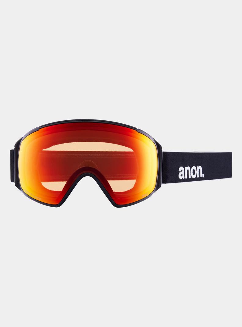 Red / Orange Red Burton Anon M4S Goggles (Toric) + Bonus Lens + MFI® Face Mask Men's Ski Goggles | LNSHUA450