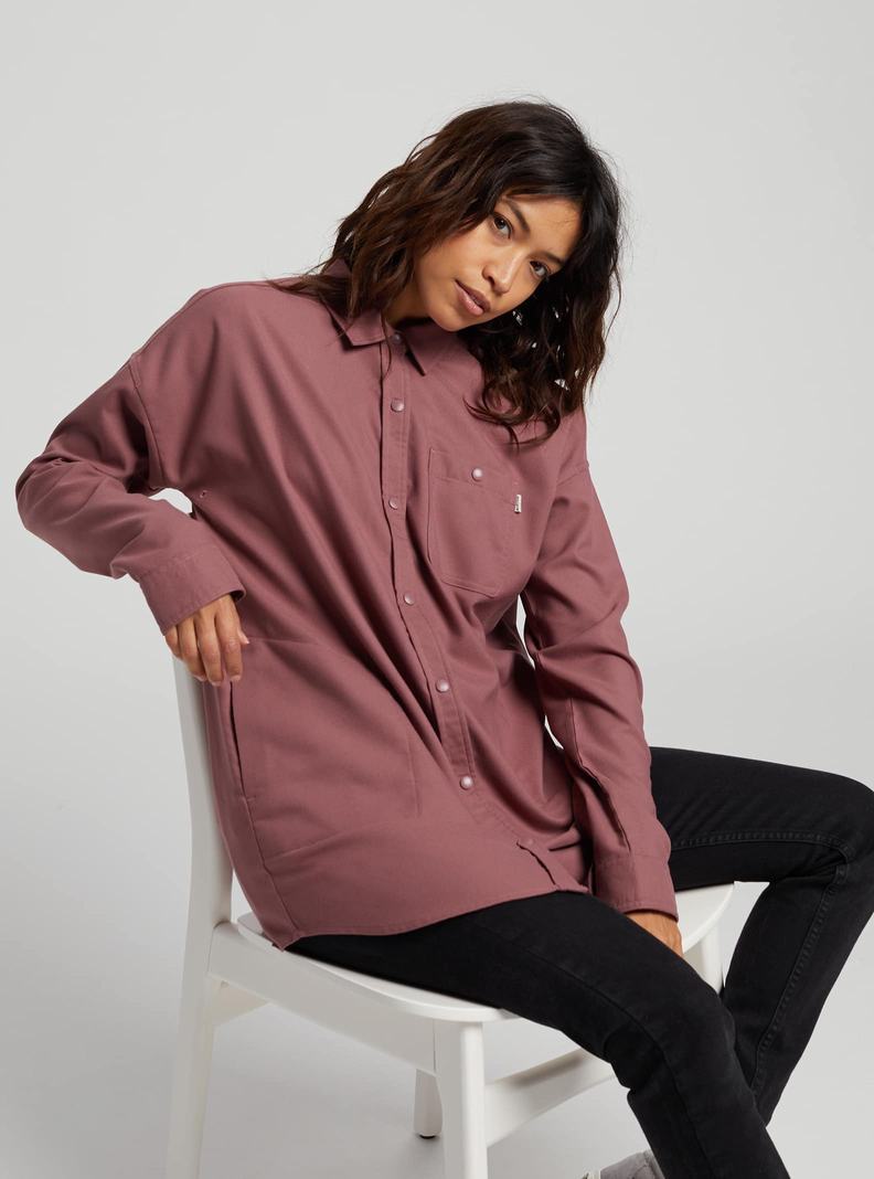 Rose Burton Stretch Grace Performance Flannel Women's Shirts | KDGTSJ350