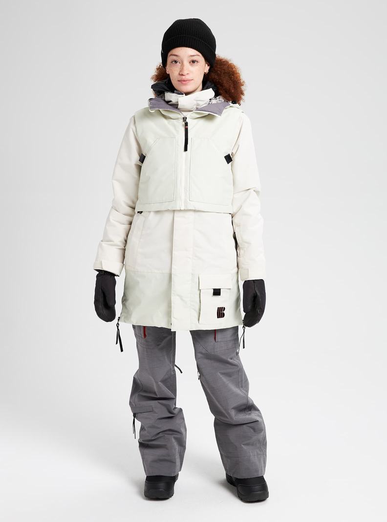 Silver Burton Amora Parka Women's Ski Jackets | YUFVQJ365