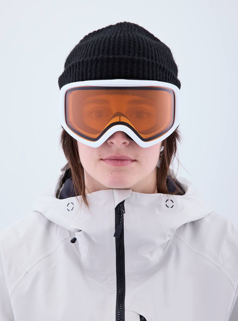 White / Burton Anon Insight Goggles (Non-Mirror) Women's Ski Goggles | FWGCUR786