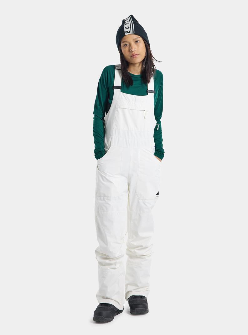 White Burton Avalon GORE-TEX 2L Women's Bibs | JVYFBH086