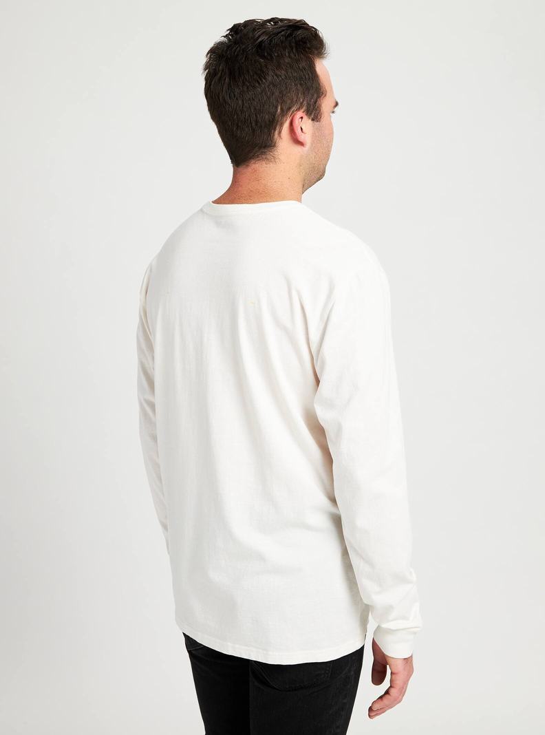 White Burton Classic Long Sleeve Men's T-Shirts | UIPLZT356