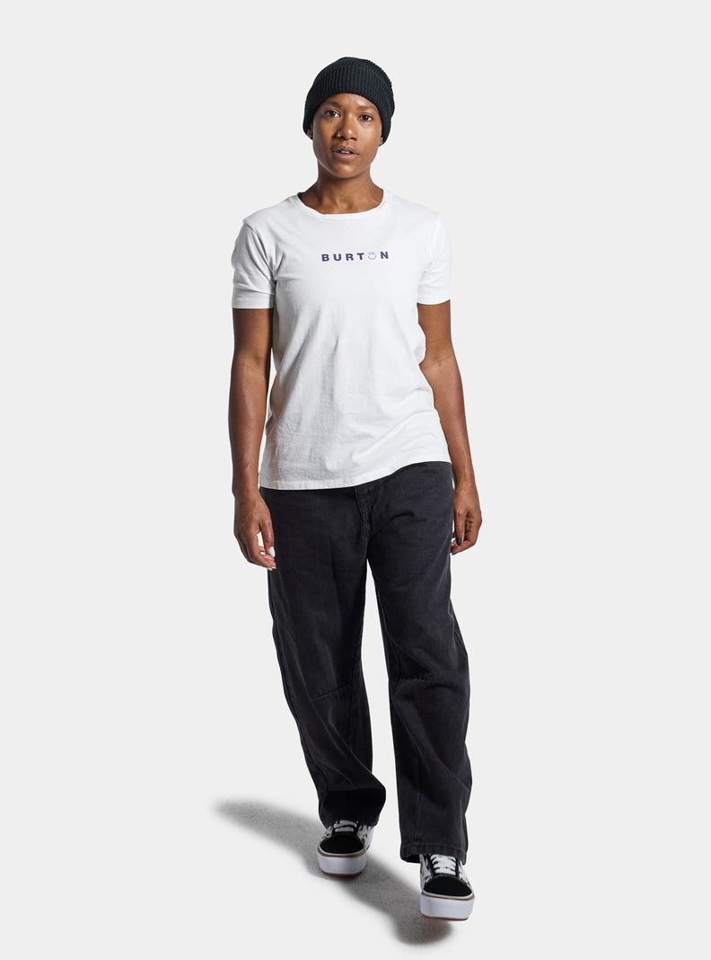 White Burton Feelgood Short Sleeve Women's T-Shirts | OUDFQK918