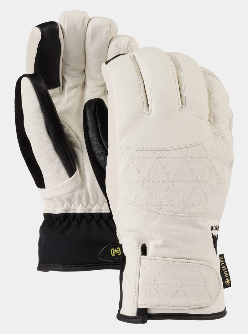 White Burton GORE-TEX Leather Gondy Women\'s Ski Gloves | XHSJZG457