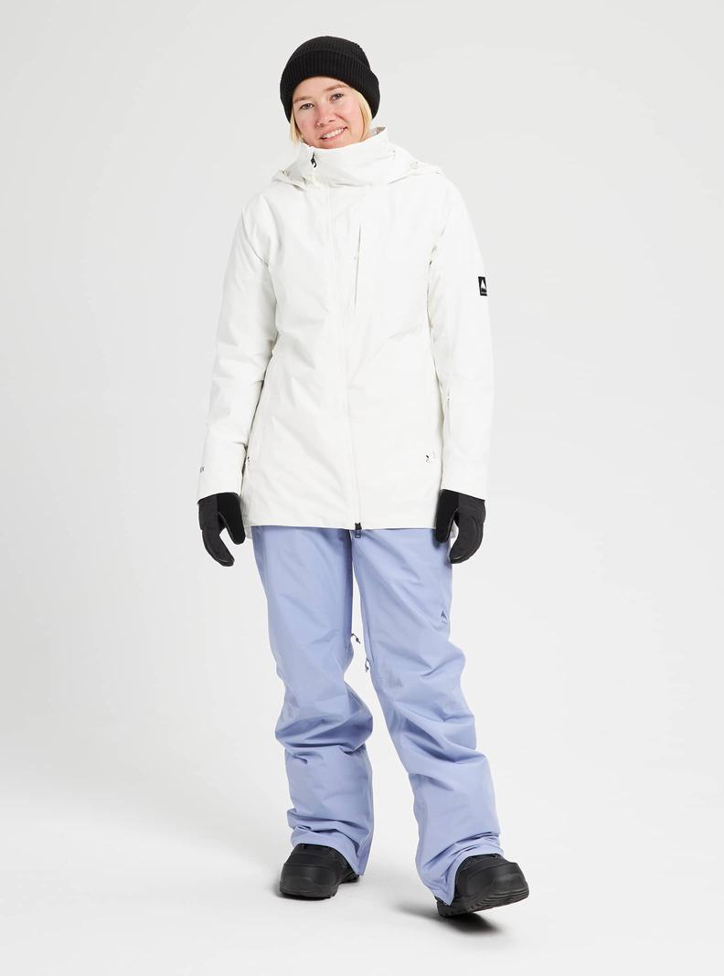 White Burton GORE-TEX Pillowline Women's Ski Jackets | QLGNTD805