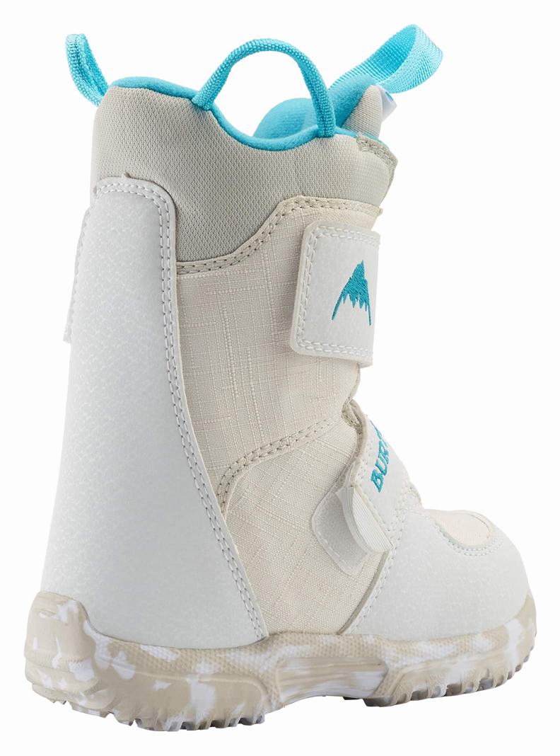 White Burton Mini Grom Kids' Snowboard Boots | EQBICD584