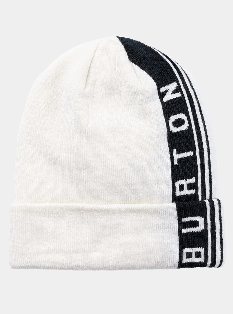 White Burton Partylap Men\'s Beanie | IQXLHE285