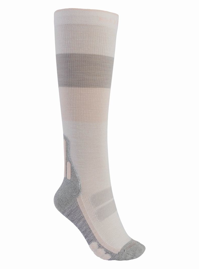 White Burton Performance + Ultralight Compression Women\'s Socks | ZGUAXL501