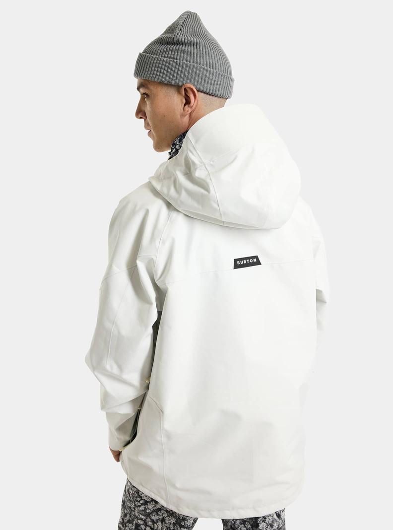 White Burton Pillowline GORE-TEX 2L Anorak Men's Ski Jackets | OQBKPU978