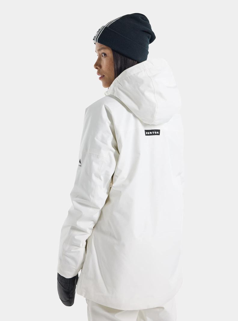 White Burton Pillowline GORE-TEX 2L Anorak Women's Ski Jackets | YHCMPE749