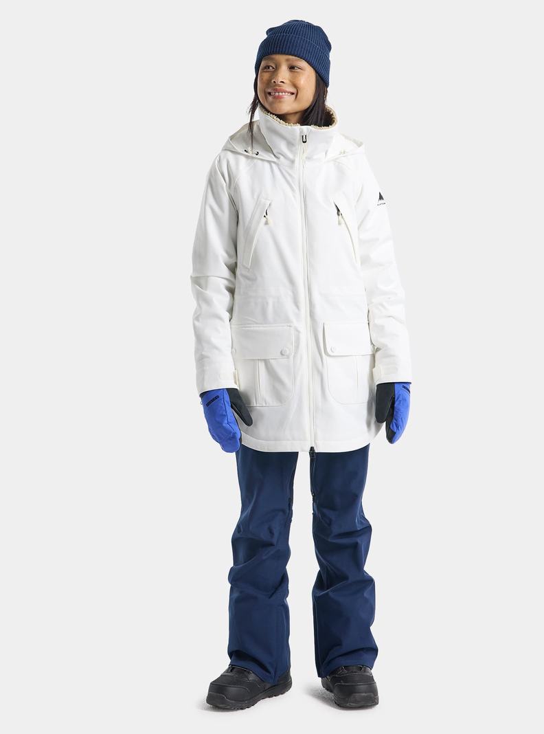 White Burton Prowess Women's Ski Jackets | OKLSDI087