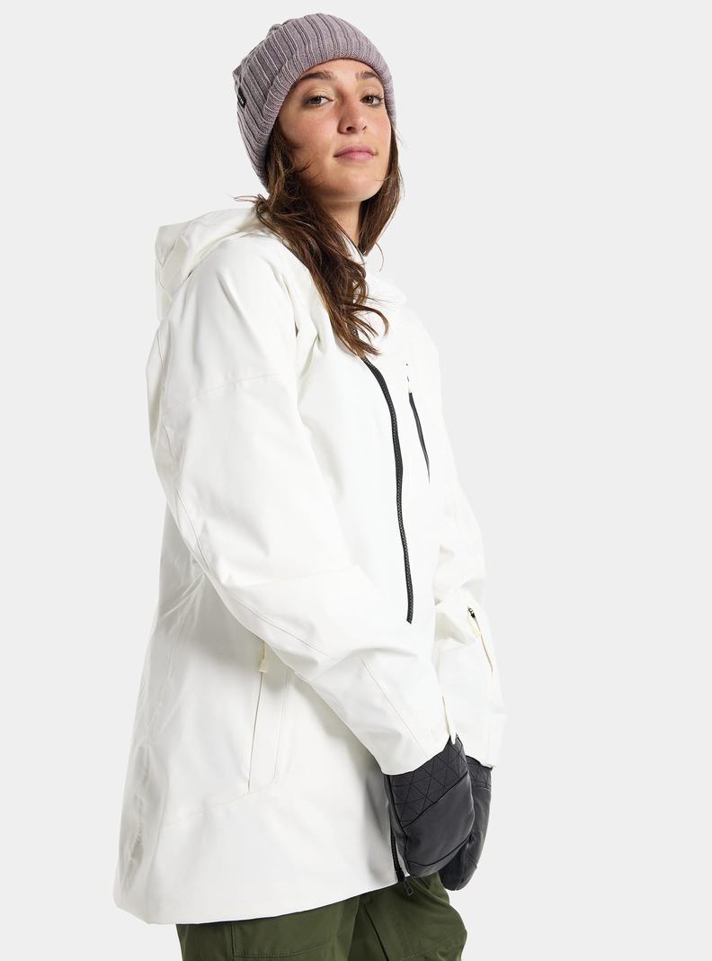 White Burton Pyne 2L Women's Ski Jackets | EAMGHR059