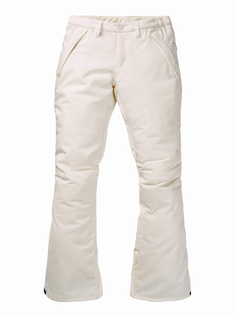 White Burton Society - Tall Women\'s Ski Pants | CLVSDE651