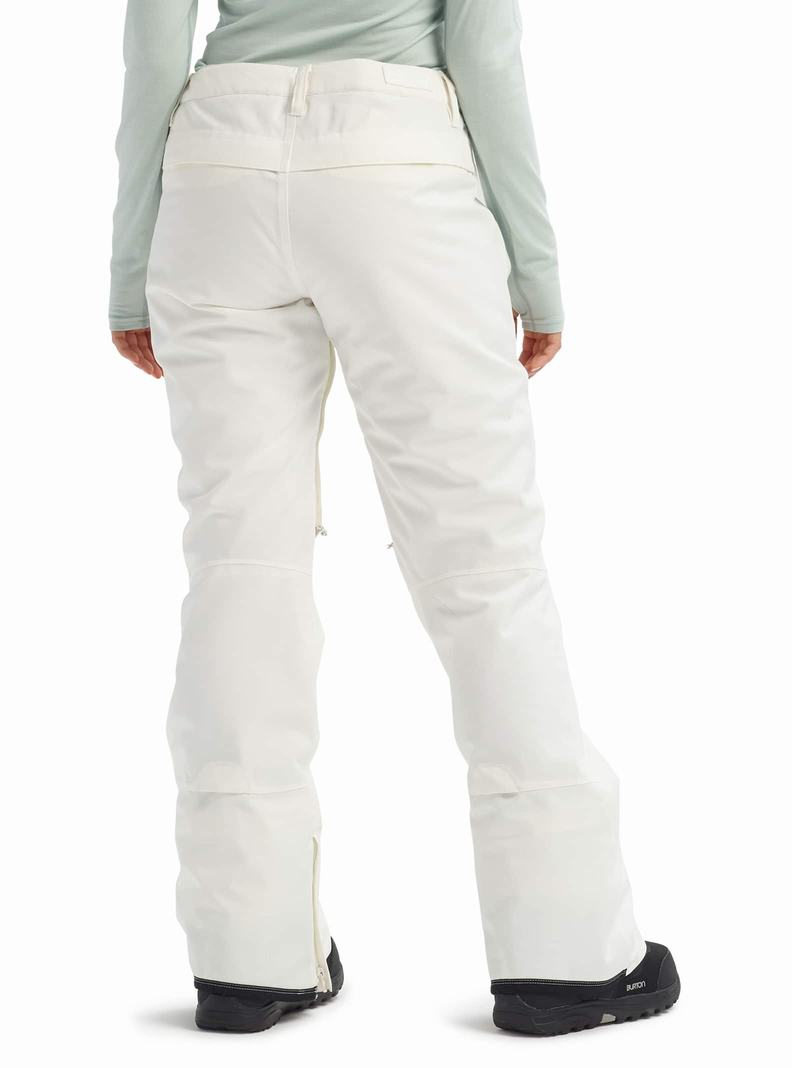 White Burton Society Women's Ski Pants | AISHWK378