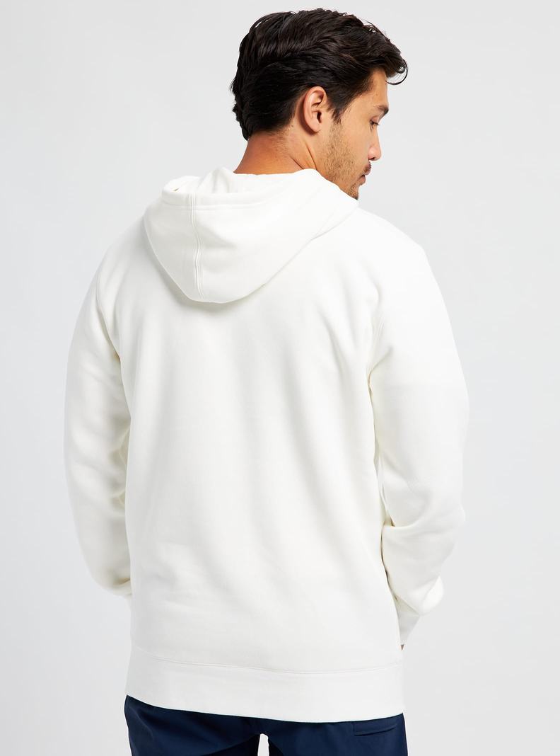 White Burton Underhill Pullover Men's Hoodies | EOPBQS043