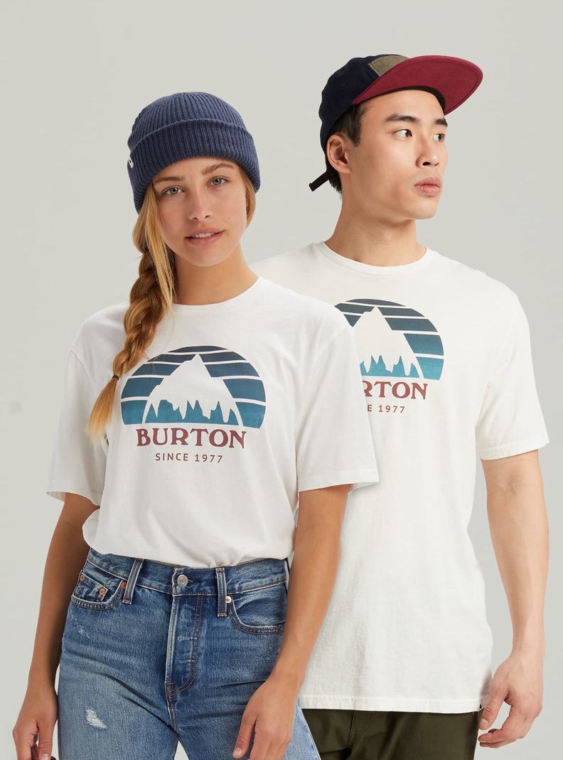 White Burton Underhill Short Sleeve Men's T-Shirts | CNJRGZ583