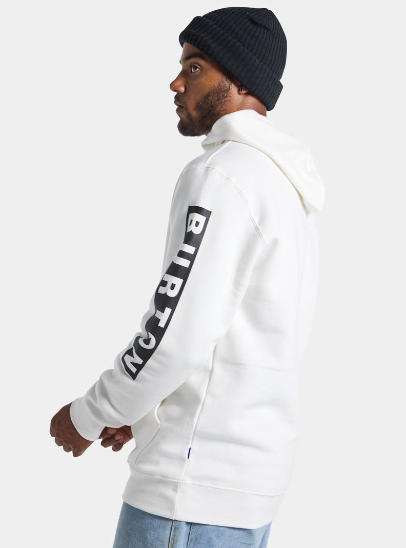 White Burton Vault Pullover Men's Hoodies | TPSYZH930