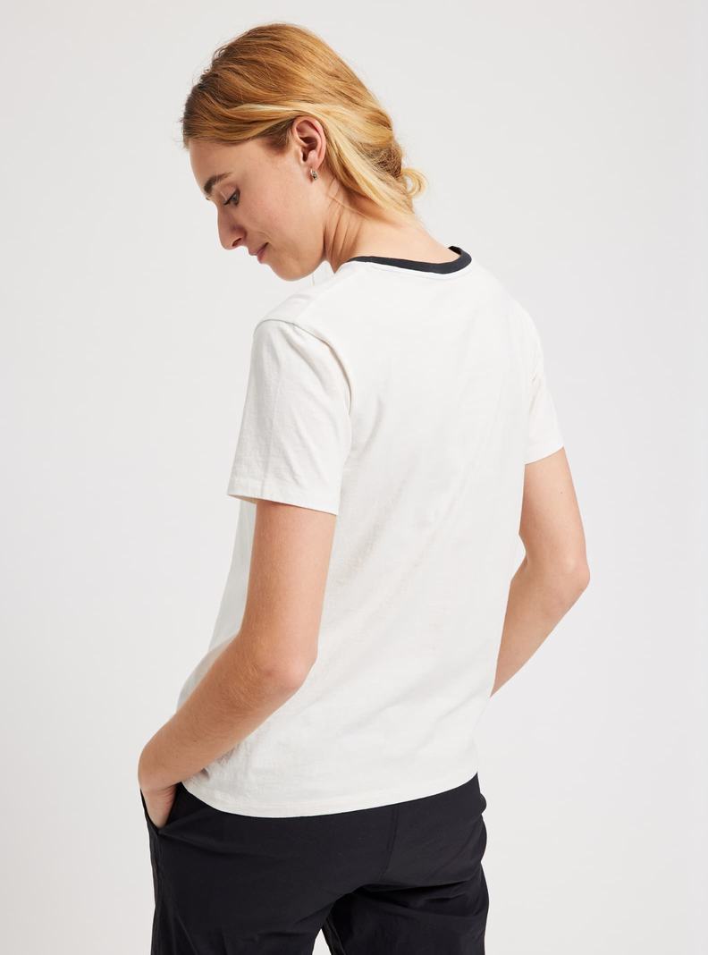 White Burton Vault Short Sleeve Women's T-Shirts | JOKCRX503