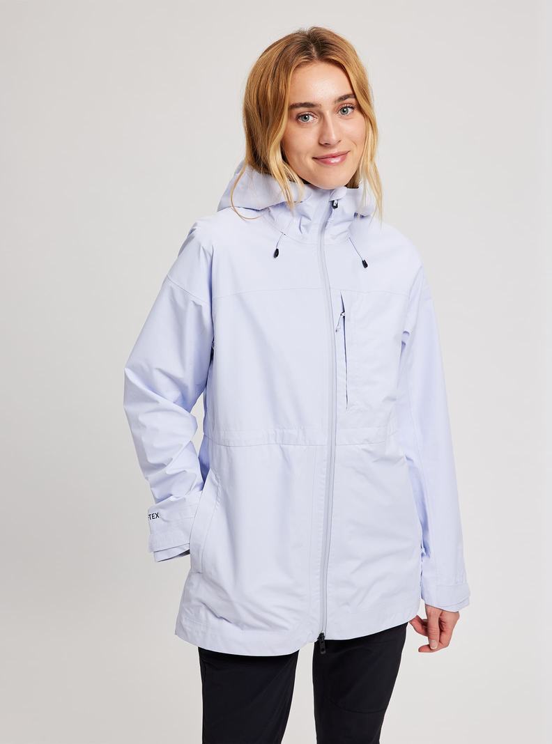 White Burton Veridry GORE-TEX Rain Parka Women's Ski Jackets | ICLJNZ678