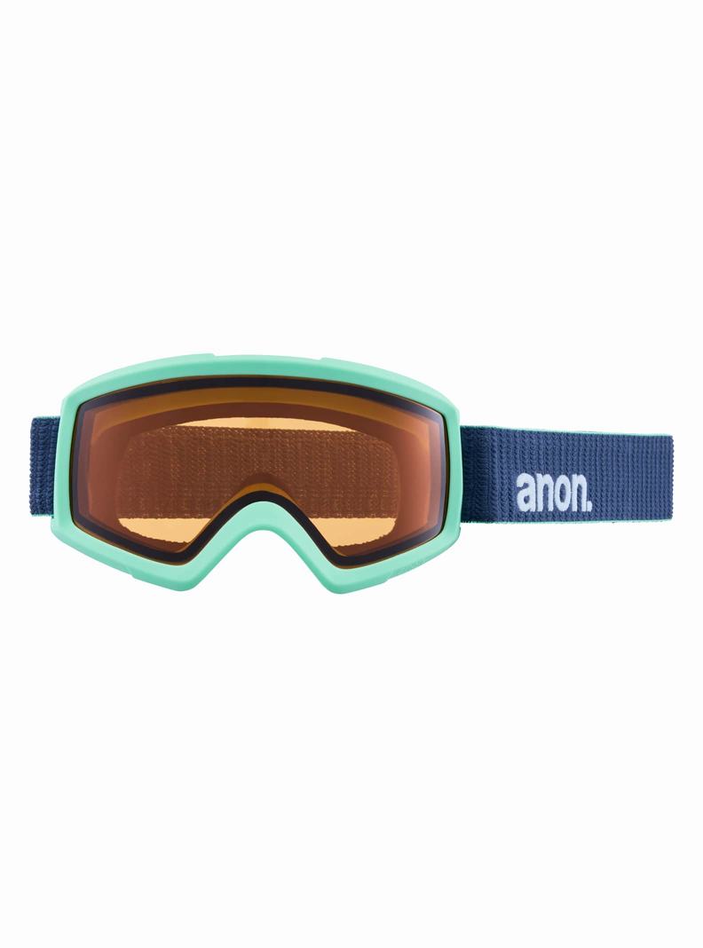 White / Orange / Black Burton Anon Helix 2.0 Perceive Goggles + Bonus Lens Women's Ski Goggles | NXOQLR961