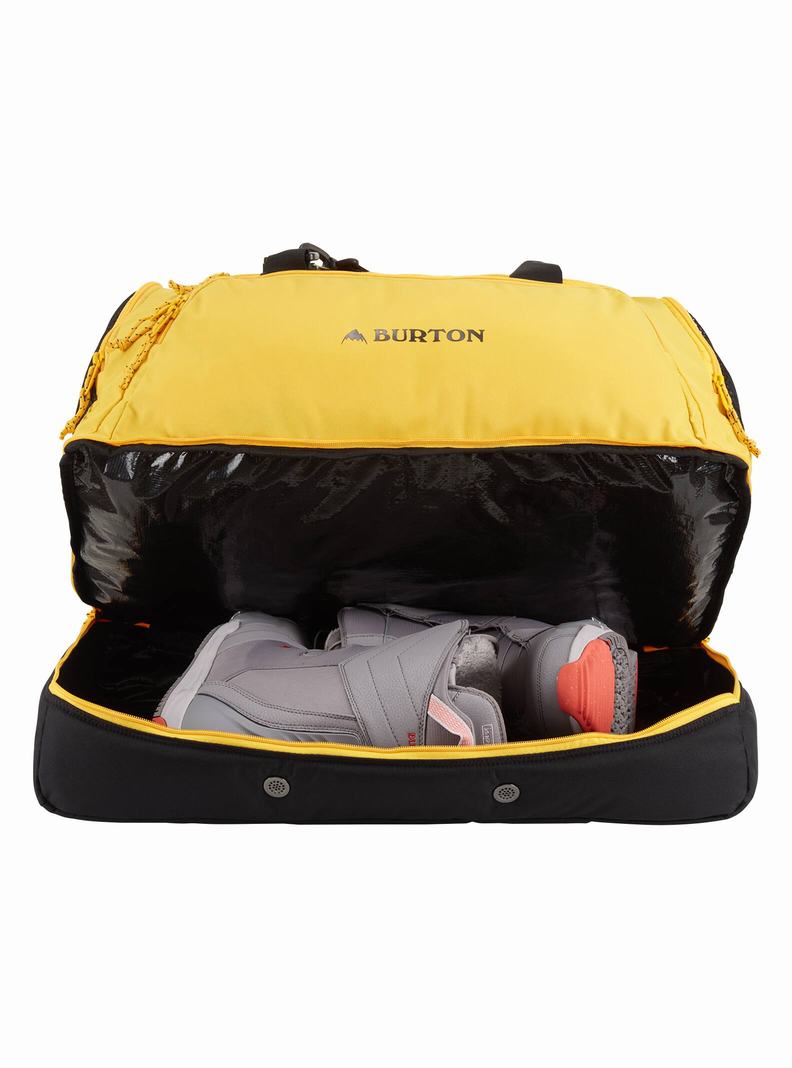 Yellow Burton Rider's 2.0 73L Duffel Unisex Backpacks | XHFWTG967