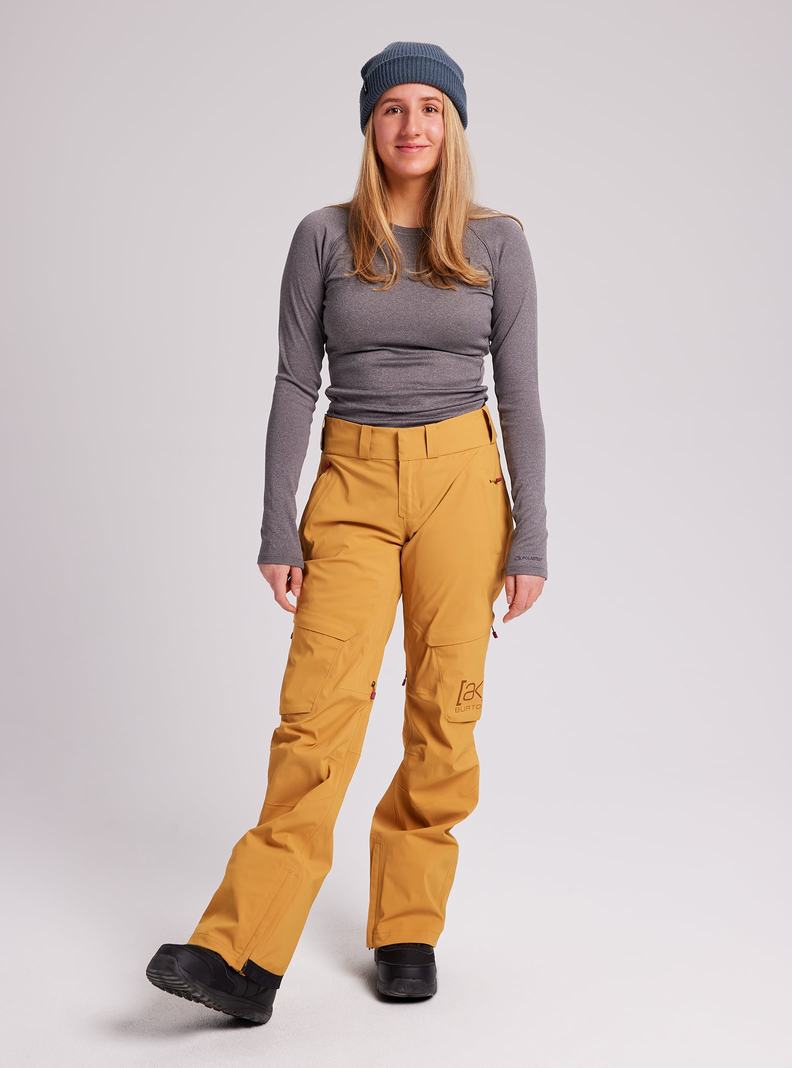 Yellow Burton [ak] GORE-TEX Summit Women's Ski Pants | KQXBFD947